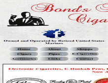 Tablet Screenshot of bondscigarshoppe.com